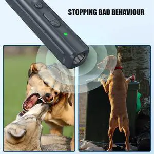 Handheld Ultrasonic Dogs Anti Barking Device Stop Dog Bark Anti-Bark Device 16ft
