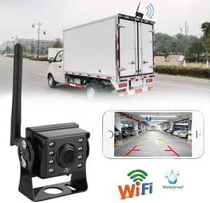 Wireless WiFi Car Truck RV Trailer Rear View Backup Camera 720P For iOS Android