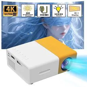Portable Projector Supported 1080P Mini projector Great for Home Theater Movies