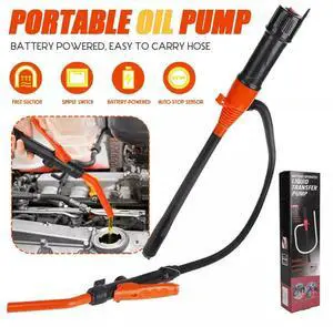 Portable Powered Battery Liquid Transfer Pump 2.4 GPM for Gasoline Diesel Fuel