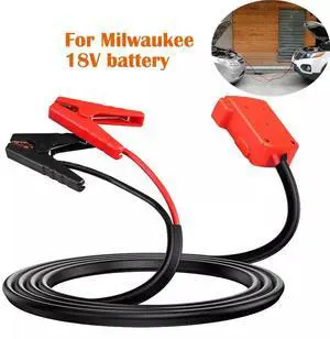 5.9FT Jumper Cable Clamps For Milwaukee 18V Li-ion Battery Jumper Starter 8AWG