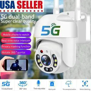 1080P HD 5G WIFI Camera Wireless Outdoor IP PTZ Smart Home CCTV Security IR Cam