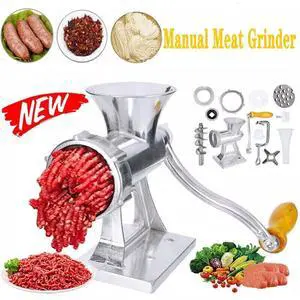Heavy Duty Meat Grinder Mincer Stuffer Manual Sausage Filler Sauce Maker Machine