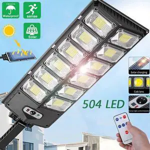 1000000LM Commercial LED Outdoor Dusk to Dawn Solar Street Light Road Area Lamp