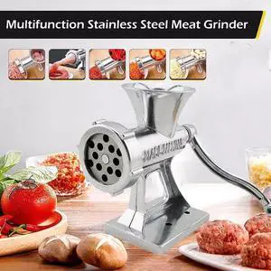 Heavy Duty Meat Grinder Mincer Stuffer Manual Sausage Filler Sauce Maker Machine