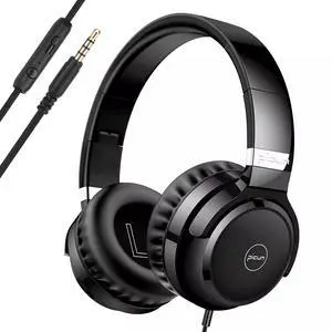Wired Over-Ear Headphone 3.5mm Foldable Music Earphone for Smartphone Computers