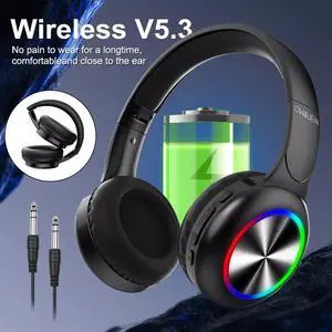 Wireless Bluetooth Headphones Super Bass Foldable Stereo Earphones Headsets Mic