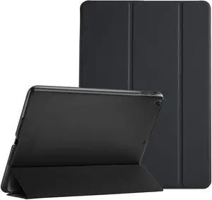 Smart Case for iPad 9.7 Inch iPad 6th/5th Generation Case 2018 2017(Model: A1893 A1954 A1822 A1823) Ultra Slim Lightweight Stand Case with Translucent Frosted Back Cover -Black