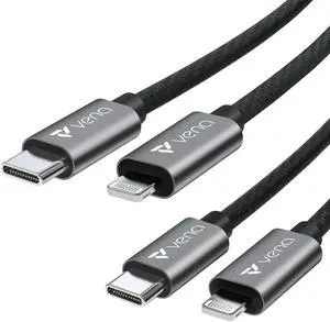 VENA USB C to Lightning Cable - 3FT (2 Pack), (Apple MFI Certified) 18W Fast Charge Power Delivery Nylon Braided Apple Charger Compatible with iPhone 13 12/12 Mini/12 Pro/11 Pro Max/X/XS/XR/iPad Air VENA USB C to Lightning Cable - 3FT (2 Pack), (Apple MFI Certified) 18W Fast Charge Power Delivery Nylon Braided Apple Charger Compatible with iPhone 13 12/12 Mini/12 Pro/11 Pro Max/X/XS/XR/iPad Air