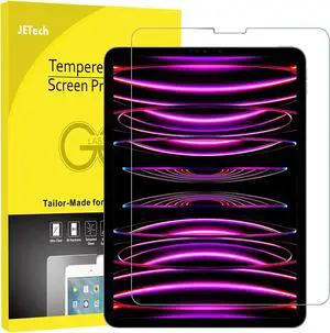 Screen Protector for iPad Pro 11-Inch (2022/2021/2020/2018 Model) iPad Air 5/4 2022/2020 10.9-Inch Face ID Compatible Tempered Glass Film 1-Pack