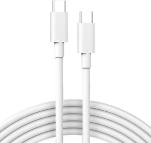 USB C to USB C Cable for MacBook Air MacBook Pro Charger iPad Pro 13 12.9 11 inch iPad Air 5 4 Mini 6 iPhone 16 15 Pro Max Plus Pixel USBC Type C Fast Charging Cord 6.6FT