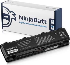 NinjaBatt Battery for Toshiba PA5024U-1BRS PA5026U-1BRS PABAS260 PABAS262 PA5023U-1BRS PA5109U-1BRS PA5025U-1BRS Satellite S855 C855 C850 P850 L850 L855 High Performance [6 Cells/4400mAh/48wh]