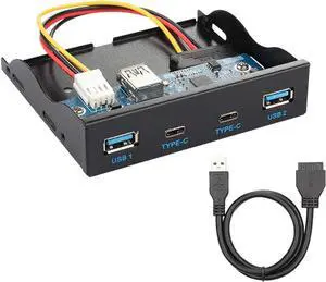 chenyang USB-C & USB 3.0 HUB 4 Ports Front Panel to Motherboard 20Pin Connector Cable for 3.5" Floppy Bay chenyang USB-C & USB 3.0 HUB 4 Ports Front Panel to Motherboard 20Pin Connector Cable for 3.5" Floppy Bay