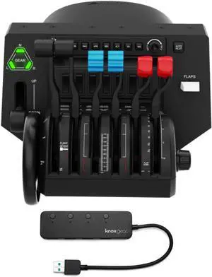 Honeycomb Aeronautical Bravo Throttle Quadrant Bundle with 4-Port USB 3.0 Hub (2 Items)