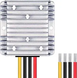 DC 24V Step Up to 48V Boost Converter 5A 240W DC Voltage Regulator Power Converter Adapter Waterproof Module Transformer for Golf Cart Club Car LED Light