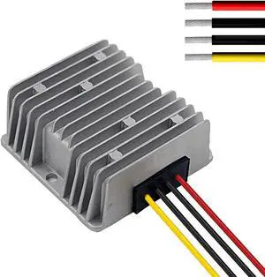 Car Voltage Stabilizer, 4A 48W Heavy Duty Voltage Stabilizer 12v Surge Protector for Car Battery Truck Vehicle Boat RV Camper Solar System (10-36V Input, 12V Output)
