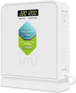 220V to 110V Step Down Voltage Converter 1200Watts Continuous Full Load Capacity