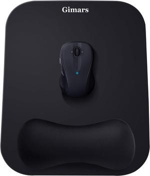 Mouse Pad with Wrist Rest Large Smooth Superfine Fibre Memory Foam Ergonomic Mouse Pad Comfortable Mousepad with Nonslip Base for Pain Relief Laptop Computer Gaming Office 11 x 8.26