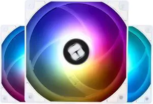 T TL-C12CW-S X3 CPU Fan 120mm White ARGB Case Cooler Fan, 4pin PWM Silent Computer Fan with S-FDB Bearing Included, up to 1550RPM Cooling Fan3 Quantities