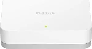 D-Link 5 Port Gigabit Ethernet Unmanaged Network Switch, Plug and Play, Ethernet Splitter, Fanless, Traffic Optimization, Unmanaged (DGS-1005A)