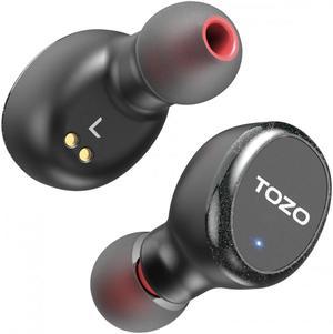 TOZO T10S Bluetooth 5.2 Earbuds True Wireless Stereo Earphones IPX8 Waterproof in Ear Wireless Headphones Built in Mic Headset Premium Sound with Deep Bass for Running Sport 2022 Version Black
