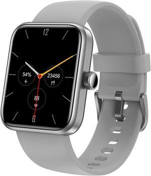 TOZO S2 40mm Mini Smart Watch Alexa Built-in Fitness Tracker with Heart Rate, Blood Oxygen and Sleep Monitor 5ATM Waterproof 1.5" Touchscreen for Men Women Compatible with iPhone & Android, Space Gray