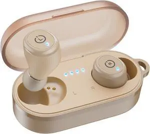 TOZO T10 Wireless Earbuds Bluetooth 5.3 in-Ear Headphones, Ergonomic Design, App Customize EQ, 55H Playtime, Powerful Sound Headset IPX8 Waterproof, Khaki TOZO T10 Wireless Earbuds Bluetooth 5.3 in-Ear Headphones, Ergonomic Design, App Customize EQ, 55H Playtime, Powerful Sound Headset IPX8 Waterproof, Khaki