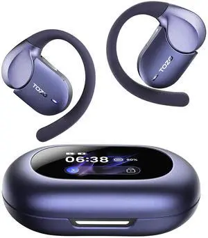 TOZO X2 Pro Smart Open Ear Earbuds with AI Assistant & Translates, LCD Digital Touch Screen, Dual-Axis Adjustment, Motion/Voice Control, IPX7 Waterproof Bluetooth 6.0 Headphones, Metallic Blue TOZO X2 Pro Smart Open Ear Earbuds with AI Assistant & Translates, LCD Digital Touch Screen, Dual-Axis Adjustment, Motion/Voice Control, IPX7 Waterproof Bluetooth 6.0 Headphones, Metallic Blue