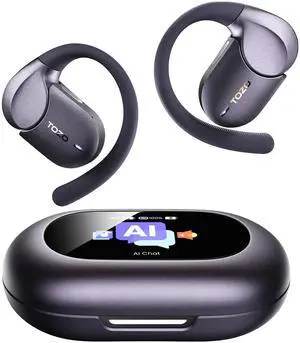 TOZO X2 Pro AI Translation Touch Open Ear Earbuds, 145+Languages, Bluetooth 6.0, Motion & Voice Control,Soft Earhook, 36H, IPX7 Waterproof, Titanium Black TOZO X2 Pro AI Translation Touch Open Ear Earbuds, 145+Languages, Bluetooth 6.0, Motion & Voice Control,Soft Earhook, 36H, IPX7 Waterproof, Titanium Black