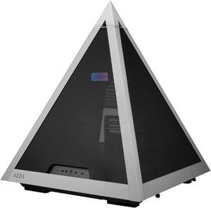 AZZA PYRAMID 804M / PCIE 4.0 included / Gaming / CNC ATX Case / Metal Mesh / Aluminum Frame  / Type-C Port /1x120mm ARGB fan included mesh