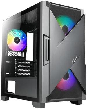 AZZA XANDER 150 / Mid-Tower PC Case / Supports up to 340mm GPU / Accommodates up to 7 x 120mm Fans / Black