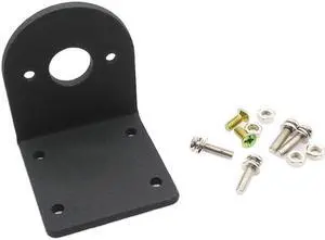 38ZYTD Bracket 555 Motor Bracket 550/545/555 DC Motor Black L Shape Aluminum Alloy Fixed Support Mounting Bracket