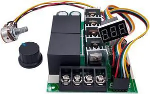 PWM speed controller  DC motor Digital display 0~100% adjustable drive module Input MAX60A 12V 24V