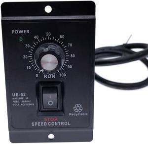 US-52 400W AC 220V 50/60Hz AC speed controller AC regulator motor control forword backword with filter capacitor