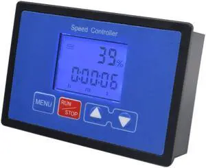 LCD Smart Digital Display PWM control dc motor speed controller 0~100% adjustable max 30A Timing Reversible loop control 12V 24V