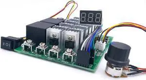 60A Digital display PWM speed controller module 10-55V 0~100% adjustable forward reversal DC motor MAX 100A 12V 24V 36V 48V 60A Digital display PWM speed controller module 10-55V 0~100% adjustable forward reversal DC motor MAX 100A 12V 24V 36V 48V
