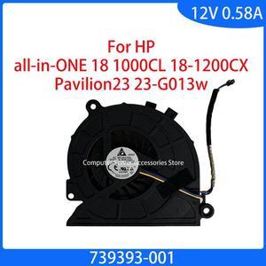 for HP All-in-ONE 18 1000CL 18-1200CX Pavilion23 23-G013w CPU Cooler Fan Assembly 739393-001 6033B0035601 Cooling Fan