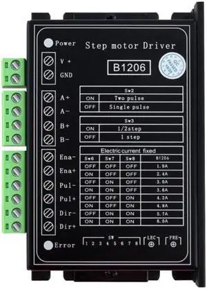 Stepper / Half Step motor Driver B1206 2 Phase Stepper Motor Driver Supply Voltage 120V Working Current 6A