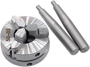 50mm Mini 3 Jaws CNC Wood Lathe Chuck High Precision Manual Lathe Chuck  M14 Metalworking Machine Accessories Tools