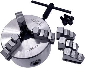 1Set K11-100 3 Jaws Manual Lathe Chuck With Turning Machine Tools Accessories K11-100 3-Jaw Lathe Chuck Self-Centering Metal
