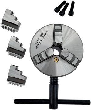 1Set K11-80 3 Jaws Manual Lathe Chuck With Turning Machine Tools Accessories K11 80 3-Jaw Lathe Chuck Self-Centering Metal