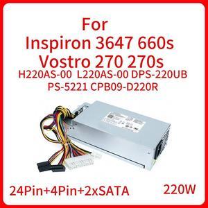 220W Power Supply For Inspiron 3647 660s Vostro 270 270s PSU H220AS-00 L220AS-00 DPS-220UB PS-5221 CPB09-D220R