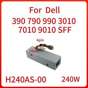 Power Supply 240W L240AS-00 D240ES-00 AC240AS-00 AC240ES-00 for Dell OptiPlex 390 790 990 3010 7010 9010 SFF Computer 24pin 4pin