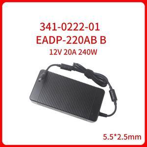 240W 12V 20A EADP-220AB B For Delta 341-0222-01 AC Adapter Charger Laptop Supply Power Adapter 5.5*2.5mm