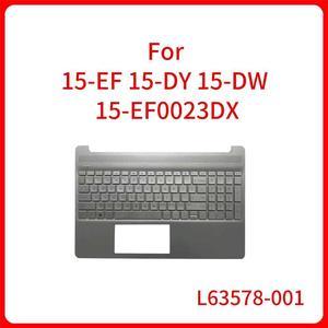 C Shell For 15-EF 15-DY 15-DW 15-EF0023DX Laptop Cover Palmrest lower Bottom Case with Backlight Keyboard L63578-001