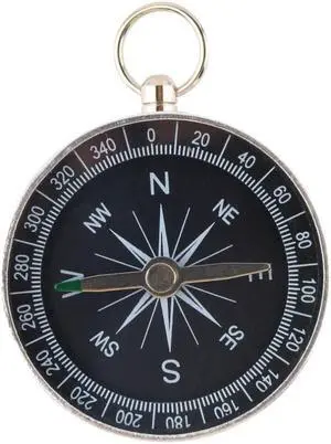 Pockets Mini Camping Hiking Compasses Lightweight Aluminum Outdoor Travel Compasses Navigation Wild Survival Tool Black