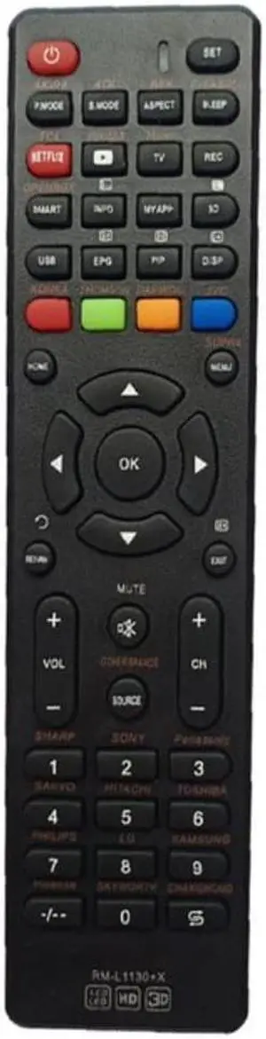 Remote Controller Television Universal Smart TV Portable LED Compatible Multifunctional Televisions Controllers RM-L1130+X