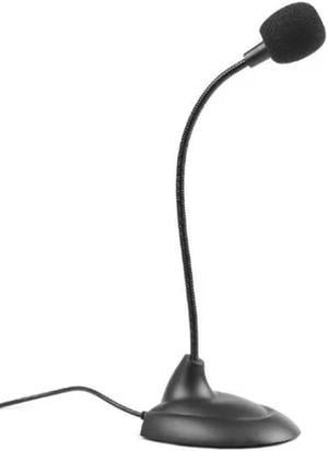 Mini Studio Speech Gooseneck Microphone 3.5mm Plug Wired Recording Conference Mic For Computer Desktop Notebook Flexible Stand