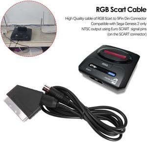 18M6FT EU version Vpin Scart cable RGB AV Cables PAL For Sega Genesis 2 Mega Drive MD 2