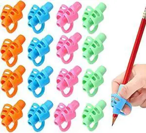 16pcs Pencil Holder Grip Kids Cute Pen Handle Rod HandWriting Aid Guide Hold Pen Posture Correction For Children Gift Stationery